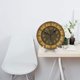 thumbnail image 3 of Reloj de pared con rosas de estilo artesano o misionero, de 10 pulgadas, silencioso y sin tictac, estilo rústico retro campestre, decorativo para sala de estar, cocina, hogar, baño y dormitorio, 3 of 7