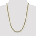 thumbnail image 2 of 14k Gold 5.2mm Semi-solid Pav_ Cuban Curb Chain Necklace 24" - with Secure Lobster Lock Clasp, 2 of 5