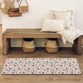 thumbnail image 4 of Lightgreen Daisy Flower Pink Blooms Pattern Bathroom Rugs Mat,Non Slip Microfiber Bathroom Rug,Rubber Backing,Soft Bathroom Mats for Bathroom Floor,Tub and Shower,47x17in(120x43cm), 4 of 5