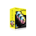 thumbnail image 4 of CORSAIR iCUE LINK LX120-R RGB 120mm PWM Reverse Fans Starter Kit – Reverse Fan Blade -  Dual Light Loops - Easy iCUE LINK Connectivity - Magnetic Dome Bearing, 4 of 10