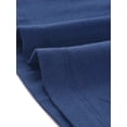 thumbnail image 5 of Blusa básica de manga larga con cuello redondo y frente giratorio para mujer Azul marino XL, 5 of 5
