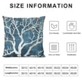 thumbnail image 5 of Nautical Throw Pillow Covers Set of - Coral Starfish Wooden Themed Pillowcase inch Blue Plank Home Decor for Sofa Bedroom Car Sea Plants Decorative Cushion Case, 5 of 5