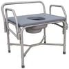 Medline Bariatric Drop-Arm Commode with Reinforced Steel Frame