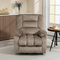 thumbnail image 3 of Sesslife Power Lift Recliner Chair with Heat and Vibration Massage for Elderly, Electric Recliners for Living Room Bedroom, Single Sofa Chair Ergonomic Fabric Lounge Chair with Side Pockets, Brown, 3 of 10