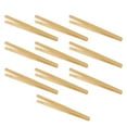 thumbnail image 2 of 10 piezas de madera de madera para tostadas de alimentos ensalada pinzas tostadora azúcar hielo té pinza, 2 of 11