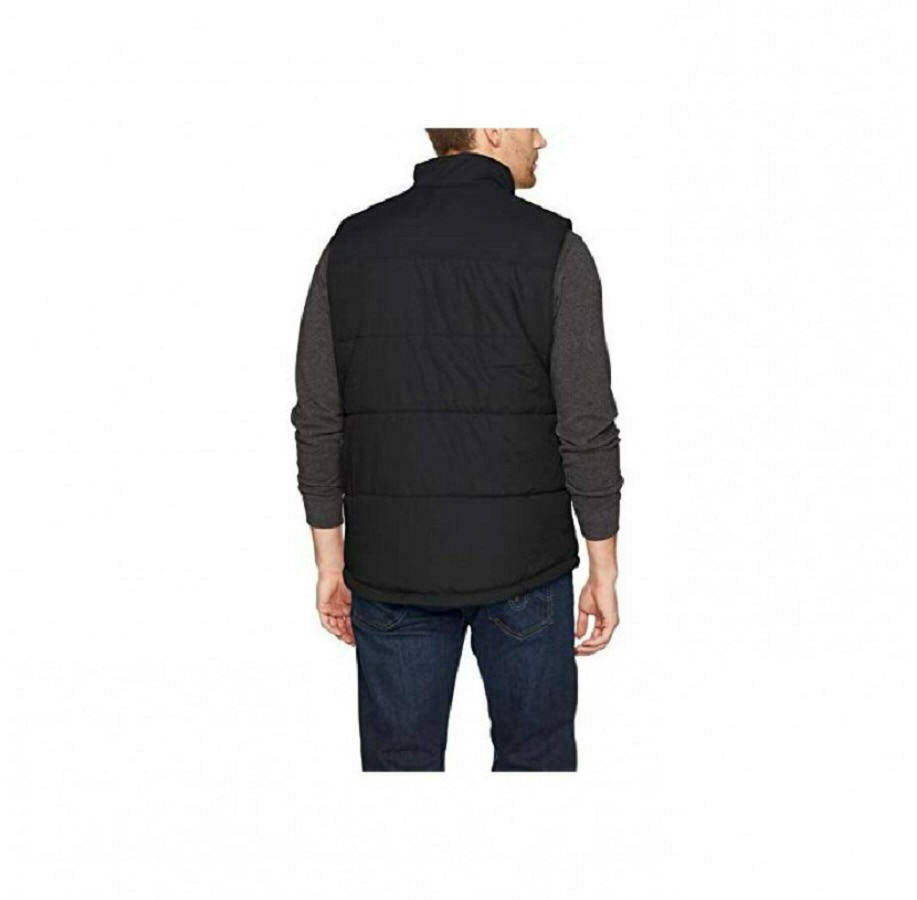 BLOCK-QUILTED PUFFER VEST 