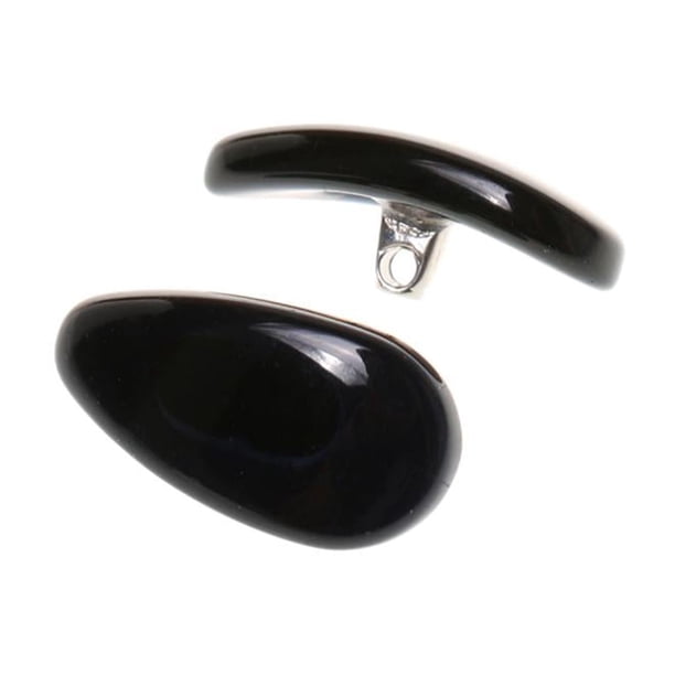 1 par de almohadillas nasales para gafas de sol, con rosca de jade Negro