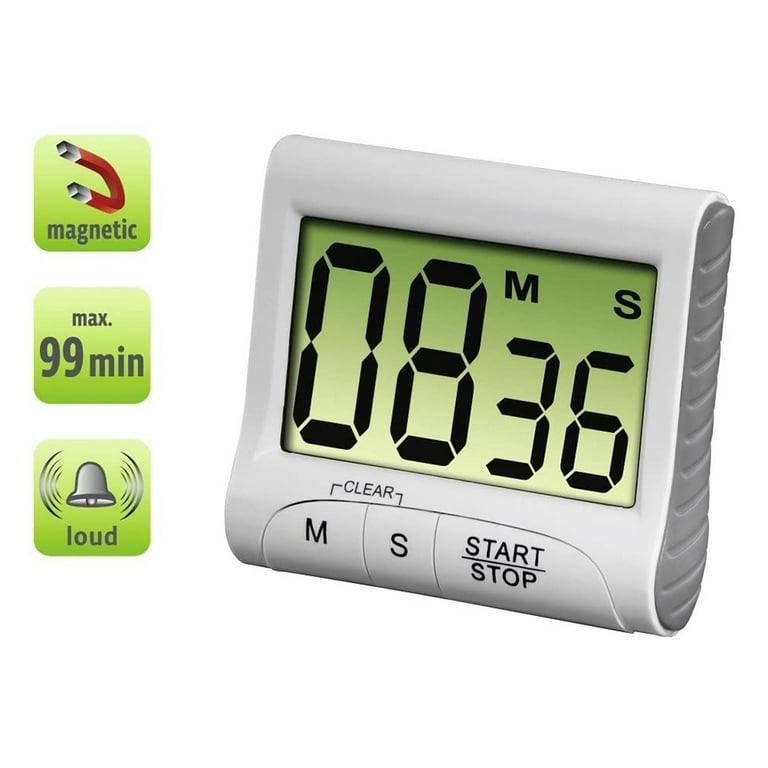 Magnet Kitchen Timer 99-minute Digital Count Up & Countdown Timers