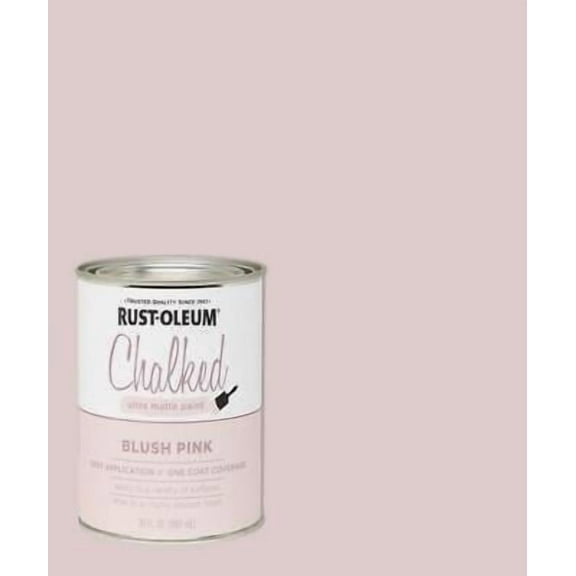 Rust-Oleum Chalked Ultra Matte Blush Pink Indoor Vintage Look Water-Based Acrylic Chalk Paint 30 oz.