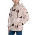 thumbnail image 2 of Fotbe Funny Chicken Pattern Youth Pullover Hooded Sweatshirt, Boys Hoodie, Kangaroo Pocket Hoodie for Kids Girls -Small, 2 of 6