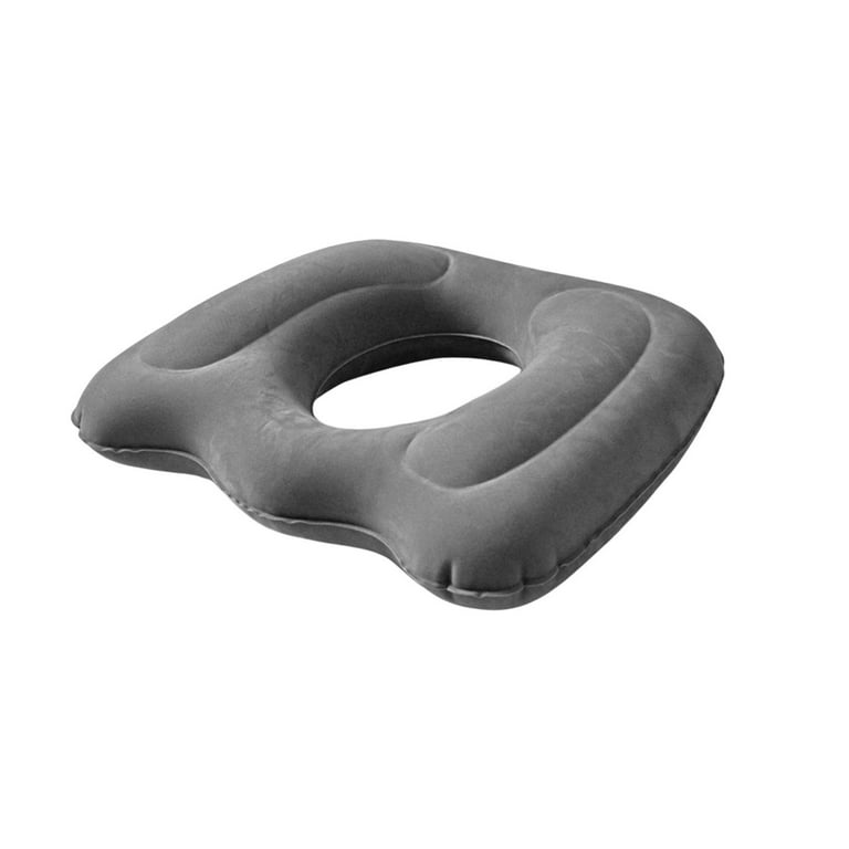 Waterproof Inflatable Donut Pillow Tailbone Pad Comfortable Durable Easy to Clean Lightweight Sitting Pad Seat Cushion for Road Trips Trains, Size