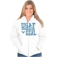 thumbnail image 4 of US Air Force USAF Girl Women Plus Size Zipper Hoodie Brisco Brands 2X, 4 of 5