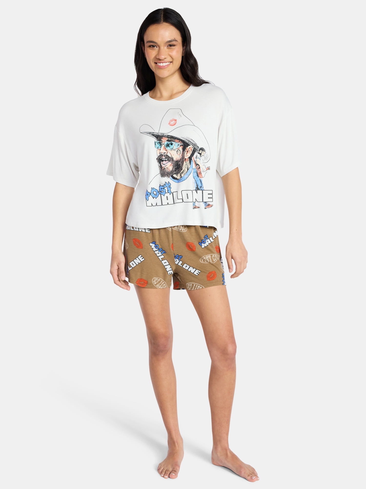 Post Malone Women's Pajama Set, 2-Piece, Sizes XS-3X