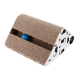 thumbnail image 2 of Grattoir en Carton pour Chat Triangle Salon Durable Protection Motifs de Rats, 2 of 8