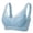Sky Blue, variant on Pull On Bras for Women Bra Soild Wire-Free Underwear Pullover Bra Everyday Underwear V-Neck Lightly Lined Bra Feature Hook and Eye Closure Wire-Free Bra Style Y-75 , Black L