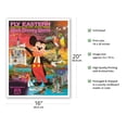 thumbnail image 2 of Walt Disney World - Fly Eastern Air Lines - Orlando Florida - Vintage Airline Travel Poster c.1980 - Fine Art Matte Paper Print (Unframed) 16x20in, 2 of 4