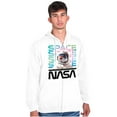 thumbnail image 5 of Cute NASA Worm Logo Mars Astronaut Zip Up Hoodie Men's Women's Brisco Brands M, 5 of 6