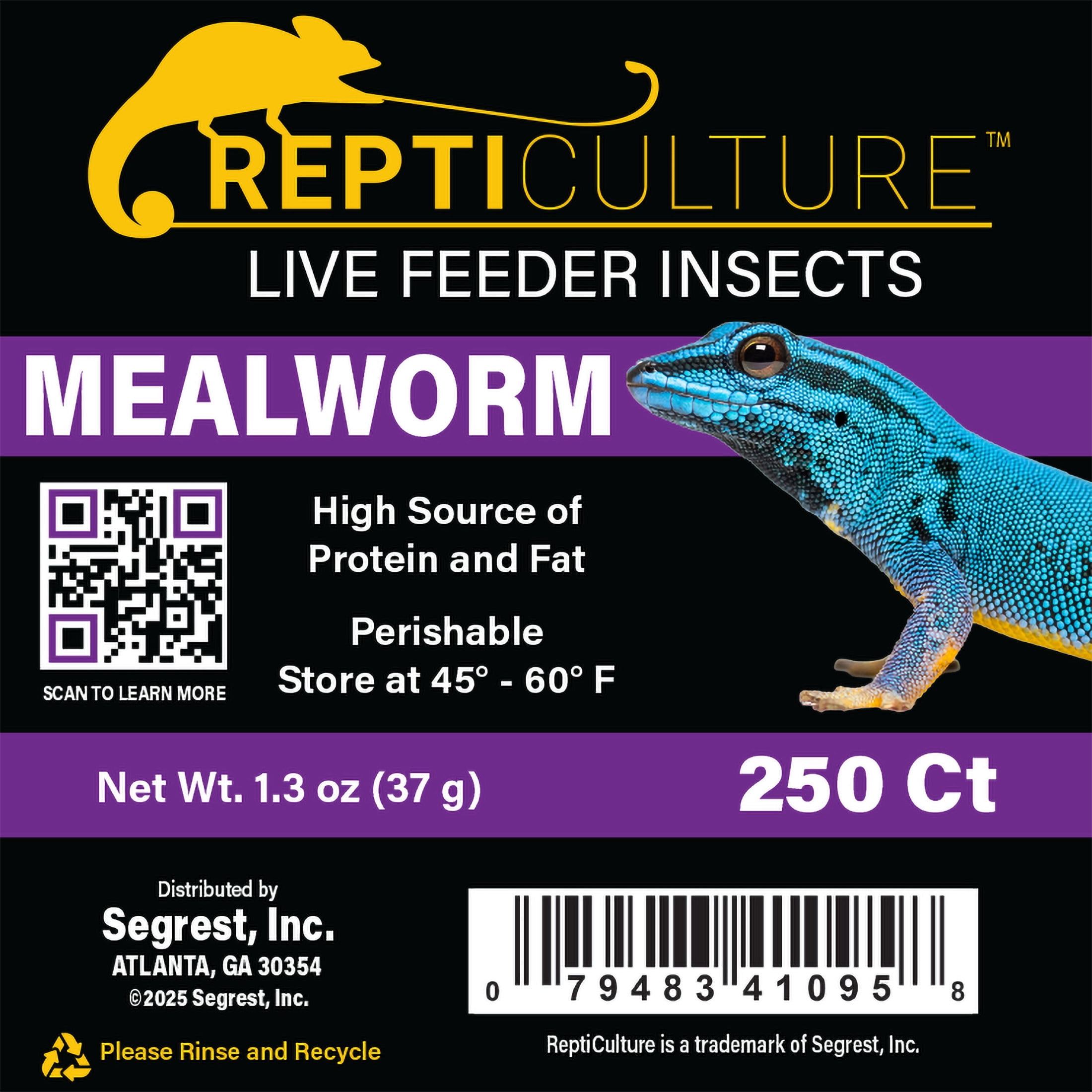 ReptiCulture Mealworm 250 ct