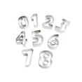 thumbnail image 1 of Advancent 10 unids/set molde en forma de número de acero inoxidable vacaciones Festival postre galleta decoración comedor panadería molde para hornear Herramientas y accesorios para hornear Advancent HA074986-00B, 1 of 6