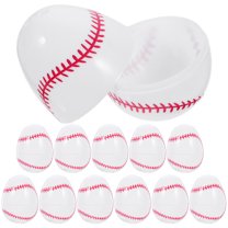 Masteelf 12pcs Plastic Easter Eggs Baseball Theme for Fillable with Candy and Toys