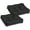 Black, variant on Water-Resistant Square Patio Seat Cushions, 19 x 19 x 5 Inch, 2 Pack, Black, Outdoor Seat Cushions