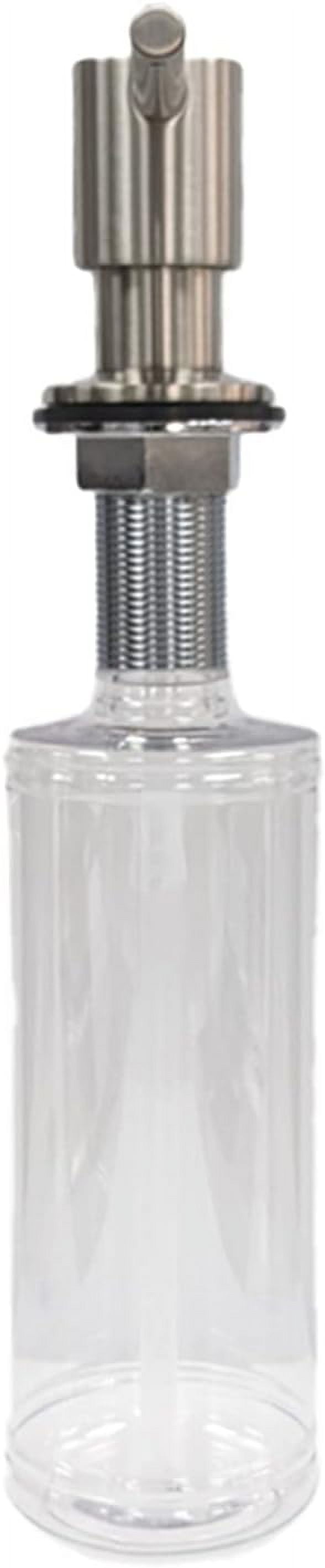 Strictly Sinks Contemporary Liquid Soap Dispenser - Stainless Steel Dish Refillable Soap Dispenser