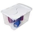 thumbnail image 6 of Sterilite 48 Qt. Hinged Lid Storage Box White Set of 6, 6 of 6