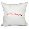 thumbnail image 1 of E by Design A Way With Words Little Things Decorative Pillow, 1 of 2