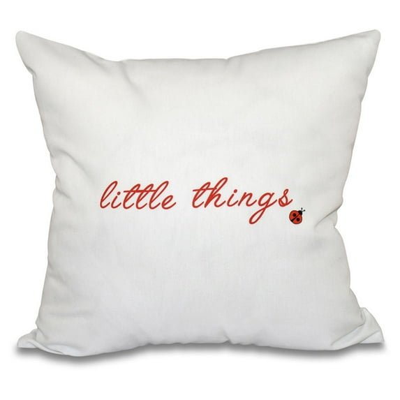 E by Design A Way With Words Little Things Decorative Pillow