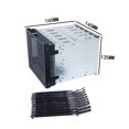 thumbnail image 3 of 5.25 Inch to 5 x 3.5 Inch SATA HDD Cage Rack Hard Drive Disk Enclosure  Disk Tray  Adapter, 3 of 6