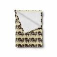 thumbnail image 2 of Folk Art Soft Flannel Fleece Throw Blanket, Inspired Pattern of Ornamental Horse Ukrainian Karakoko Style, Cozy Plush for Indoor and Outdoor Use, 70" x 90", Cream Multicolor, by Ambesonne, 2 of 6