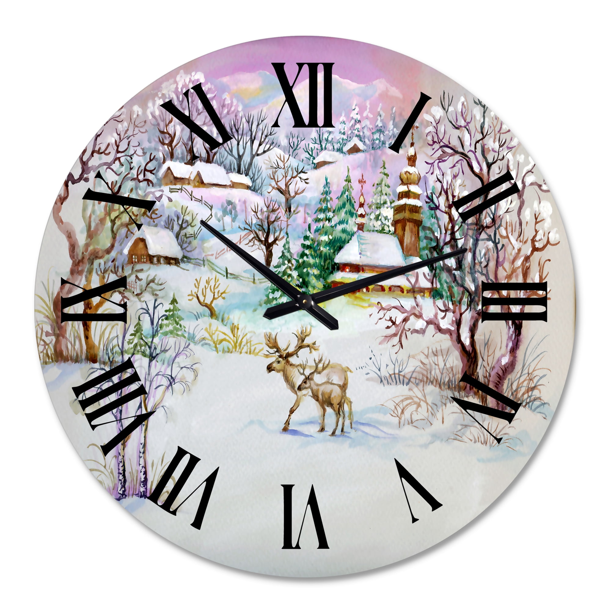 Designart 1 in Quartz Traditional Wall Clock