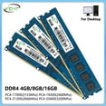thumbnail image 1 of DDR4 4GB 8GB 16GB 32GB Desktop Memories Ram PC4 17000 19200 21300 25600 1.2V 288Pin 2133 2400 2666 3200Mhz DIMM Memory Ram 2X DDR4 4GB 2400, 1 of 5