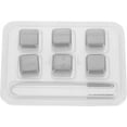thumbnail image 3 of Square Tool 12 pcs Soda and Cooling Blocks Cubes Tong Rocks Wine Cubs for Chilling Whiskey Practical Stones Drinks Refreezable Storage Cooler Case Home Smooth Simple Beverage Ice Wine Cooler, 3 of 5