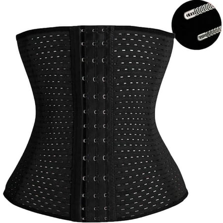 

HOMEMAXS Waist Tummy Slimming Breathable Shapewear Shaper Corset Girdle Size M (Black)