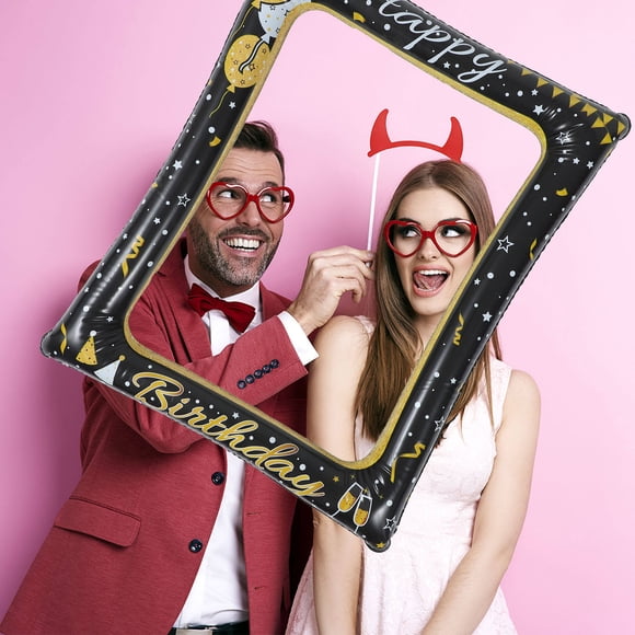 VERDANVERSE Marco Fotográfico Inflable Ligero En PVC Color Surtido Para Fiestas Temáticas Y Momentos Memorables