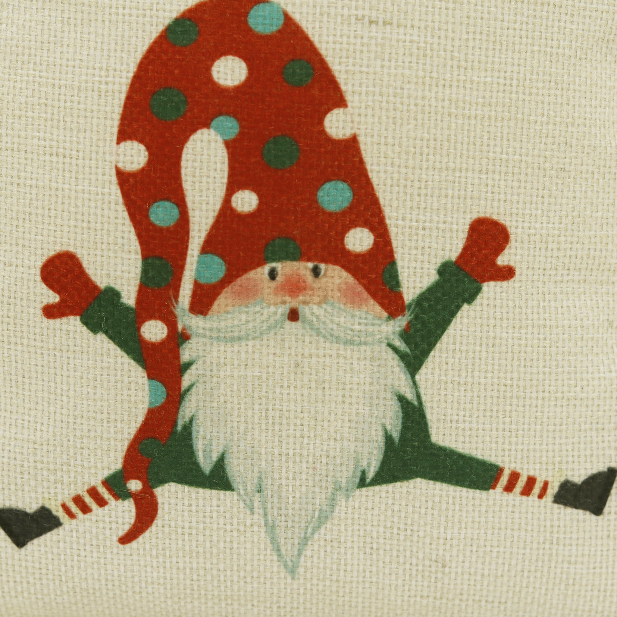 Parisloft Christmas Fabric Door Stop with Handle - Naughty or Nice, Christmas Decor