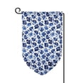 thumbnail image 5 of Sigee Blue Ink Flowers Printed Flag12.5 * 18in Outdoor Yard Flags For Garden Decor, 5 of 9