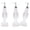 3pcs, variant on Christmas Nutcrackers Soap Dispenser Clear Bottle Easy Press Bathroom Decoration Travel Friendly