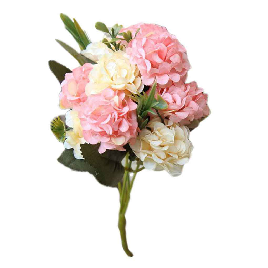 13 Heads Wedding Bouquet Home Party Décor Peony Silk Peony Artificial Flowers 