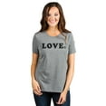 thumbnail image 2 of Love It Women's Fashion Relaxed T-Shirt Tee Heather Grey Medium, 2 of 5