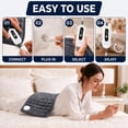 thumbnail image 3 of Heating Pad, Fast Heating With Dry & Moist Heat, 4 Heat Settings, 2-Hour Auto Shut-Off, Machine Washable, 12 X 24 Inch With Double-Sided Flannel, Heated Pad For Back, Neck, Shoulders, 3 of 5