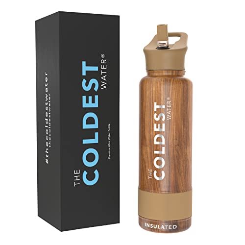 Botella de agua deportiva mas fria -40 oz (tapa de paja), a The Coldest Water The Coldest Water