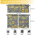 thumbnail image 2 of Sunflower Kitchen Curtains and Valances Set - 3 Piece Kitchen Curtains 36 Inch Length Sets with Valance for Windows Rod Pocket Sunflower Kitchen Decor Decorations, 2 of 5