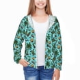 thumbnail image 3 of Cauagu Pineapple Sea Turtle Print Sun Protection Jacket for Teen,Full-Zipper Long Sleeve Sun Shirts with Pockets UV Hoodie Shirts Outdoor Athletic Jacket-Small, 3 of 7