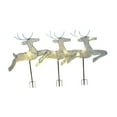 thumbnail image 3 of 3 estacas de tierra iluminadas para exteriores con forma de reno navideño para adorno de jardín, 3 of 9