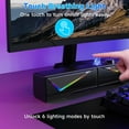 thumbnail image 3 of Computer Speakers for Desktop, Bluetooth & USB Input, USB Powered Gaming Stereo Speakers for PC Laptop Monitor, 6 Colorful RGB Modes, Detachable 2-in-1 Design (Package Only 2 Speaker), 3 of 4