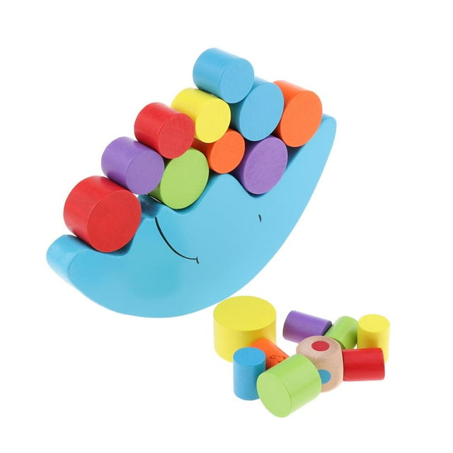 Children Wooden Wooden Building Blocks Stack Toy Stacking Game Balance Game