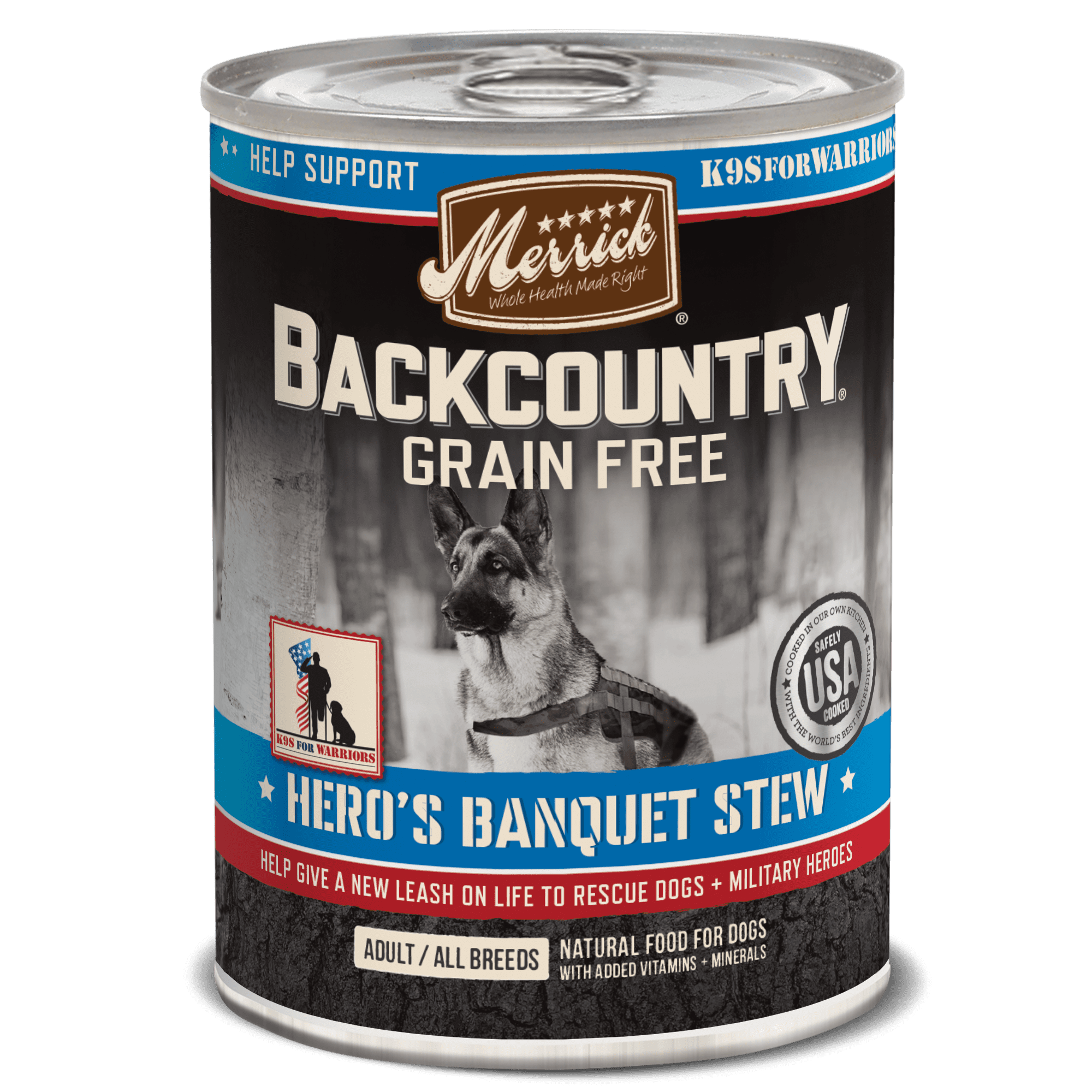 Merrick Backcountry Grain-Free Hero's Banquet Stew Wet Dog Food, 12.7 Oz, 12 Ct