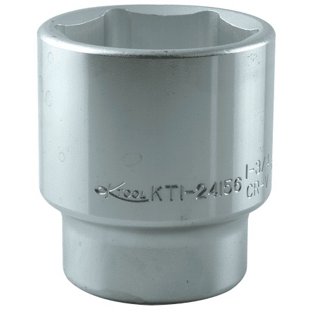 K-Tool 24156 1-3/4" x 3/4" Drive 6pt Fractional SAE Chrome Standard Socket